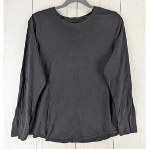 Sonoma Size Large Womens Black‎ Long Sleeve Cotton Top